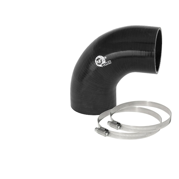 Afe 90 Degree Bend, 2-3/4 Inch Inside Diameter, Black, Silicone, With 2 Worm Gear Clamps 59-00059 - main